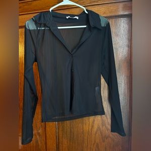 Abercrombie and Fitch Mesh Button up